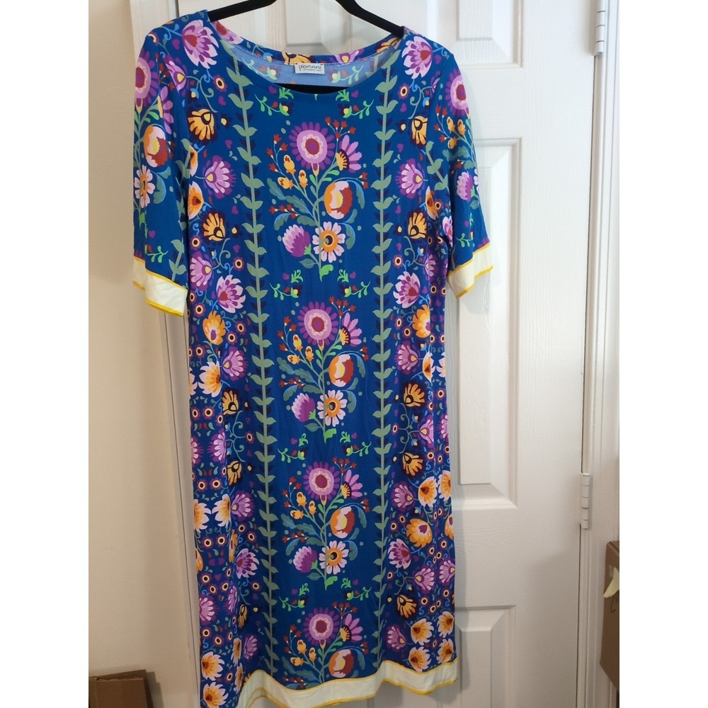 Domani Colorful Floral Chemise Dress‎ Size (see notes)